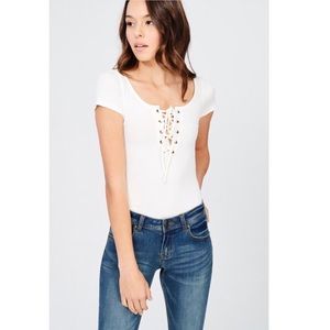 SAMMI White Short Sleeve Bodysuit